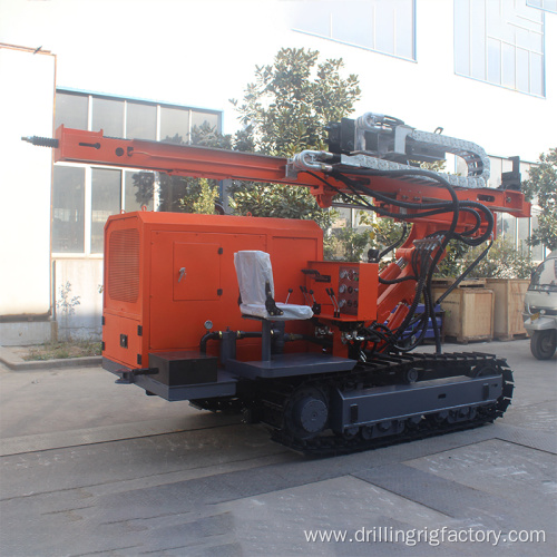 Solar Hydraulic Soil Auger Screw Piling Rig